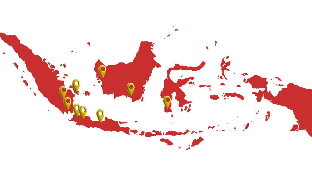 Peta Jaringan Dealer Resmi Somuito di Indonesia